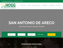 Tablet Screenshot of hoggpropiedades.com.ar